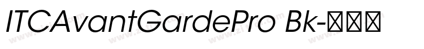 ITCAvantGardePro Bk字体转换